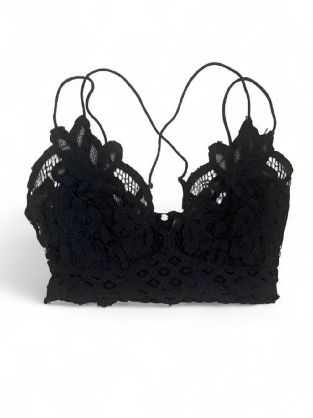 FP ONE Black Lace Bralette Crop Top - Women Intimates